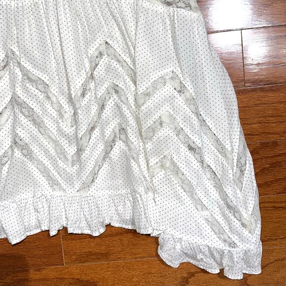 Intimately Free People Voile and Lace Trapeze White Mini Dress Size XS - Picture 7 of 12